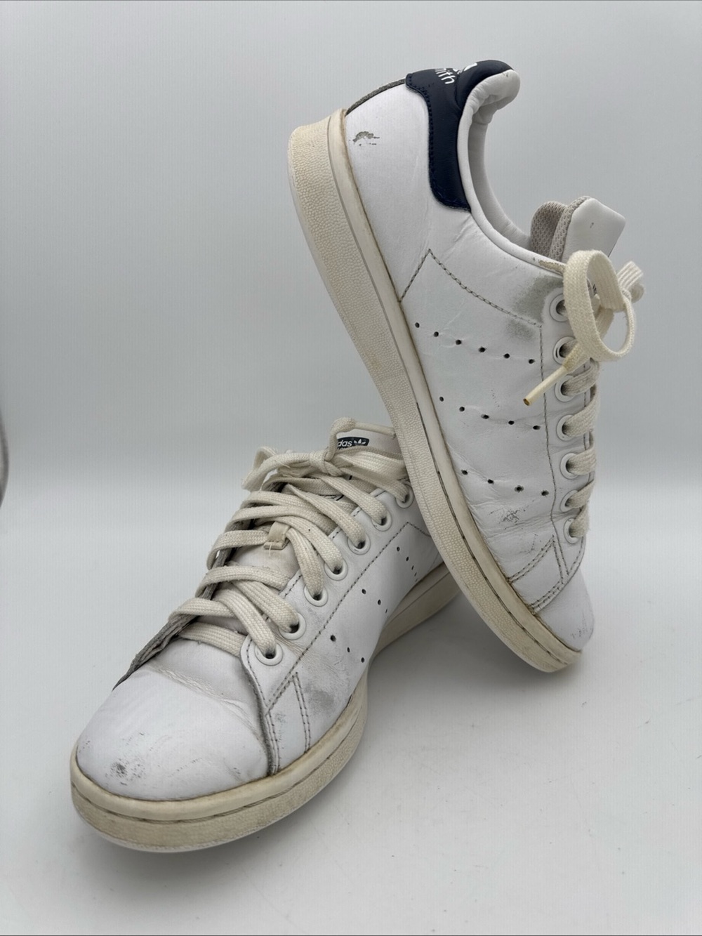 Adidas Superstan Low Top White Black Lace Up Men's Sneakers - STAN SMITH OGs 5.5